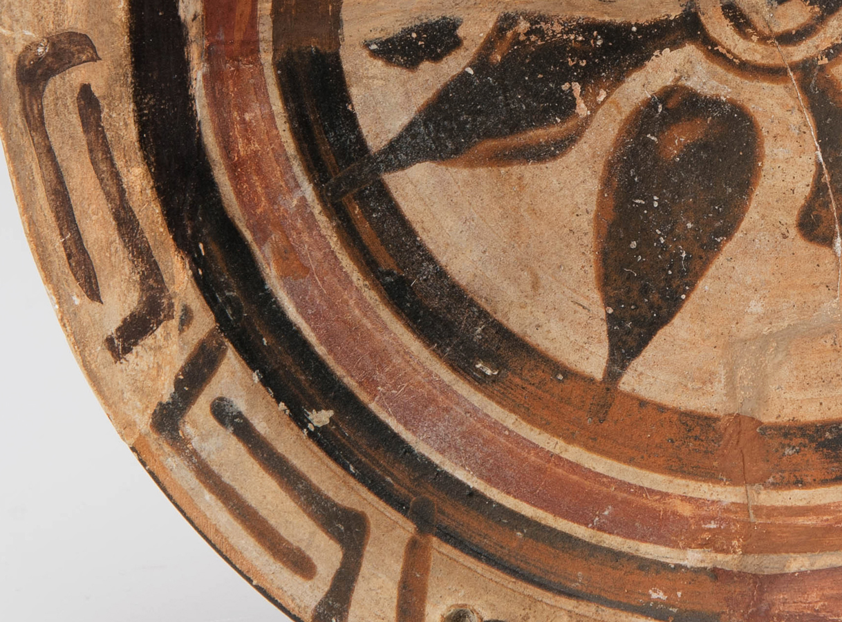 Обломок отогнутого края ионийской миски с орнаментом. Иония. VII-VI вв. до н. э. Глина